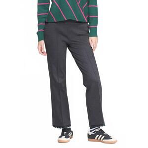 NEW VILAGALLO carole embroidered straight leg pants in grey